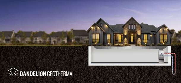 New Construction Home built with Geothermal Energy Ground Source Heat PUmp